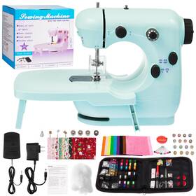 Acgkfl0101 Gleamkid Portable Sewing Machine Mini For Beginners With 2 Speed Contr