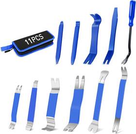 Grc-279 Gooacc 11 Pcs Trim Removal Tool Kit Metal Pry Auto Fastener Remover Ba