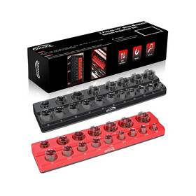 Gso12037ag Gooacc 1/2 Inch Magnetic Socket Organizer Set 2 Pieces Metric And Sae Drive