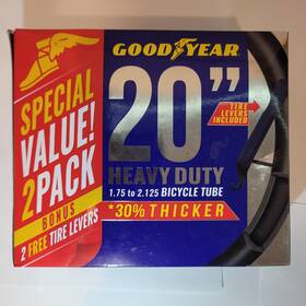 Goodyear 016751953069 20 Inch 2 Pack Heavy Duty Bicycle Tube Repair Kit With Tire Levers Nib