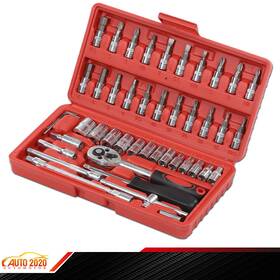 E-04crp0006asl Grandorange 46pcs Auto Car Repair Tool 1/4 Inch Ratchet Wrench Combination Socket With Box Kit