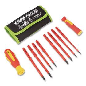 Greatneck 22593 Insulated Bit Screwdriver Set - Orange/yellow Handle 10/st New