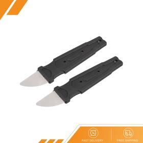 Gryfton 680811325945 2pcs Ultra Thin Spudger Opening Pry Bar Tool Stainless Steel Curved Blade Repair