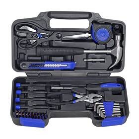Apk040tsm Gstandard 40-piece Tool Set Household Kit With Plastic Toolbox Adjustable Wrench
