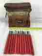H803 Huge Tools 12 Piece Carving Hand Japan Leather Carry Case