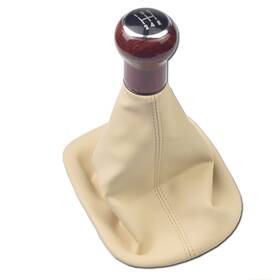 Hacreyatu 708692566681 5/6 Speed Gear Stick Shift Knob Leather Boot For Vw Passat B5 B5.5 1997-2005