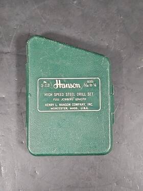 S-113 Hanson Vintage Drill Set No. Worcester Mass As Is See Pics