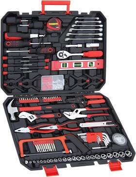 Hantinstom 789344217571 237-piece Tool Set General Household Hand Kit Socket Wrench Auto Repair