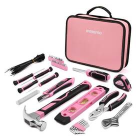 W009166ae Hanzghou Greatstar Industrial Co.ltd Tool Set - 100 Pieces Kit With Easy Carrying Pouch Household Pink