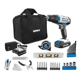 Hart 461784890896 20-volt Cordless 36-piece Project Kit 3/8-inch Drill/driver