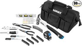 Hart 810022391310 90-piece Household Tool Kit With Bag New