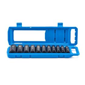 Hhmtb011 Hart 11 Piece 1/2-inch Cr-mo Impact Rated Socket Set Standard Sockets