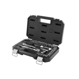 Hhmts401 Hart 90-piece 1/4 And 3/8-inch Mechanics Tool Set Chrome Finish