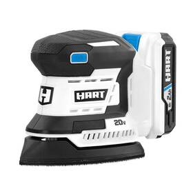 Hpsd85b Hart 20-volt Battery-powered Detail Sander Kit 1 2.0ah Lithium-ion Battery