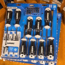 Hart Hrs65007 39-piece Screwdriver Set Phillips Slotted Bit Driver Precision