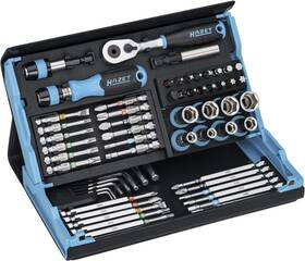 2200sc-32 Hazet 000896244546 Smartcase Bit/socket Set With Ratchet 1/4 Inch Drive 59 Pieces