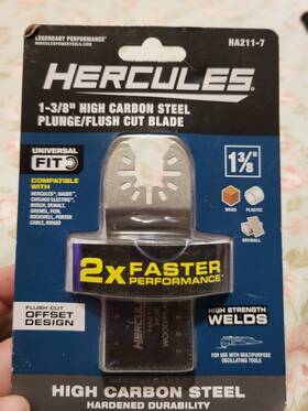 Ha211-7 Hercules 1-3/8 Inch Multi-tool High-carbon Steel Plunge/flush Cut Blade