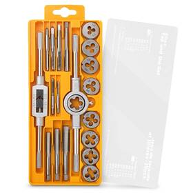 Dt30088y-auk Hi-spec 20pc Metric Tap And Die Set. Complete M3 To M12 Screw Thread Tapp Inch