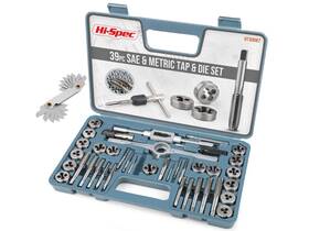 Dt30088y-usa Hi Spec 20/39pc Tap And Die Set Metric M3-m12 Thread Renewing Tools Cutting Threads Handle