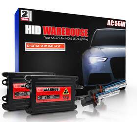 9006-8k-55w-ac Hid-warehouse Hidwarehouse 9006 8k 55w Ac Xenon Bundle - Headlight Bulb With Slim