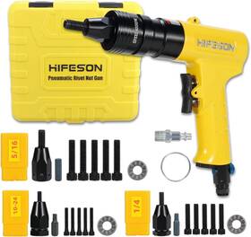 Hf-803a Hifeson Pneumatic Rivnut Gun 10-24 And 10-32 8-32 Self-locking Head Quick-change