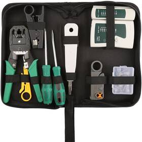 Hiija 614251544802 Network Tool Kit Professional Maintenance Lan Cable Tester Rj4