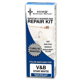 Himg 083832177416 Bathtub And Shower Pan Repair Kit Compatible With V&b Star White Easy To Use