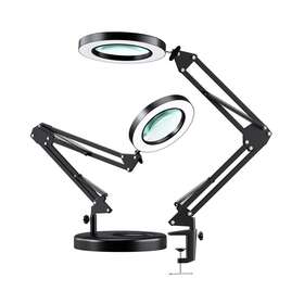 Deak-5x-001 Hitti Upgraded 5x Led Magnifying Lamp 1 800 Lumens Stepless Dim