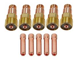17gl332 Hkbluesweld Tig Stubby Gas Lens Collet Bodies 10n24s 3/32ftft 2.4mm Assort Kit For Qq3
