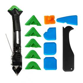 Hlghlg 758559714946 5-in-1 Caulking Tool Kit Silicone Caulk Finisher Remover And Grout Scraper W