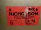 Hns-6 Nicholson 6 Inch Slim Taper File With Handle Vintage Nos