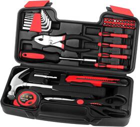 Llhts39 Hoey 39-piece Household Tool Kit - Basic Home And Diy Set With Toolbox Organizer