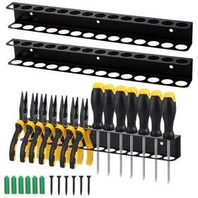 Fbmu3q86 Hofurme 678632 1 2 Pcs Screwdriver Plier Organizer Wall Mount Rack Metal H