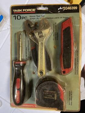 0346399 Home Task Forse 10 Pc. Tool Set