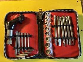 Ts-114 Hong Kong Vintage 20 Pc Handyman Tool Kit Made Home Travel Office Used Good
