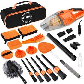 Hordalor1027 Hordalor 699838044029 17pcs Car Cleaning Kit Interior Detailing With High Power Handheld Va