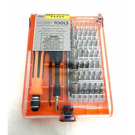 1650274 Horizon Luxe The Magnetic Screwdriver Set 46 Pc Hard Orange Case Tweezers Pry Tool
