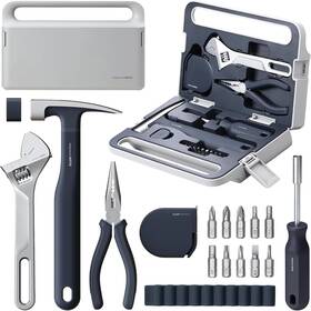 Hoto 736961158527 16-piece Home Tool Kit Basic Hand Set With Storage Box - Includes Scr