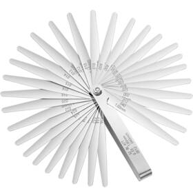 Hotop-feeler-08 Hotop Calibrador De Valvulas Medir Espesores 32 Hojas Juego Galgas Acero Inoxidable