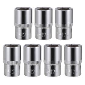 Houseup 344458038521 7-piece 12mm Shallow Sockets 3/8-inch Drive 6-point Corrosion Resistance