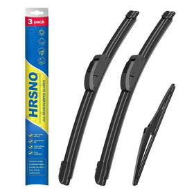 Hs4-001 Hrsno 15 Inch Windshield Wipers With 13 Rear Wiper Blade Sets Automotive