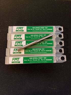 0326665 Hss Fmt Standard Spiral Point Tap Size No.10 Thread 32 Part# Qty 5