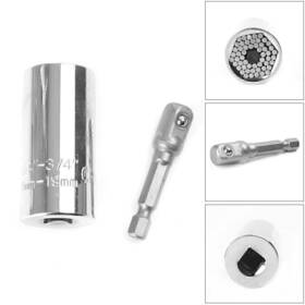 Hukyu 612045484181 2pcs Universal Set Tool Mechanics Socket Wrench Craft Piece Sockets Ratchet New