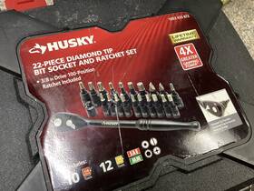 9240662 Huskey New Husky 1003 433 672 22pc Diamond Tip Bit Socket And Ratchet Set