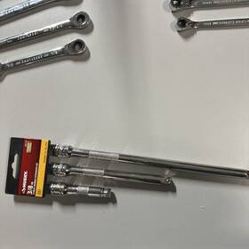 Husky 037103247988 3/8 Inch Drive Wobble Extension Set 6-in And 10-in