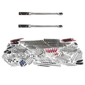 Husky 037103358523 1/4 3/8 And 1/2 Inch Drive Sae/metic Mechanics Tools Set W Wrench 607-piece