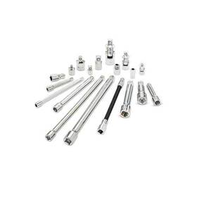 Husky 037103364814 1/4 Inch 3/8 1/2 Corrosion-resistant Steel Drive Accessory Tool Set 19-piece