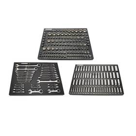 Husky 037103377548 1/4 3/8 And 1/2 Inch Socket Ratcheting Wrench Mechanics Tool Set 230-piece