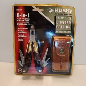 205-294 Husky Vintage 25th Anniversary Limited Edition Multi-tool Brass And Wood New