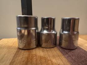 22510 Husky 22509 Vintage Usa Socket Set Of 3 22274 3/8 Inch Drive 8 9 10mm